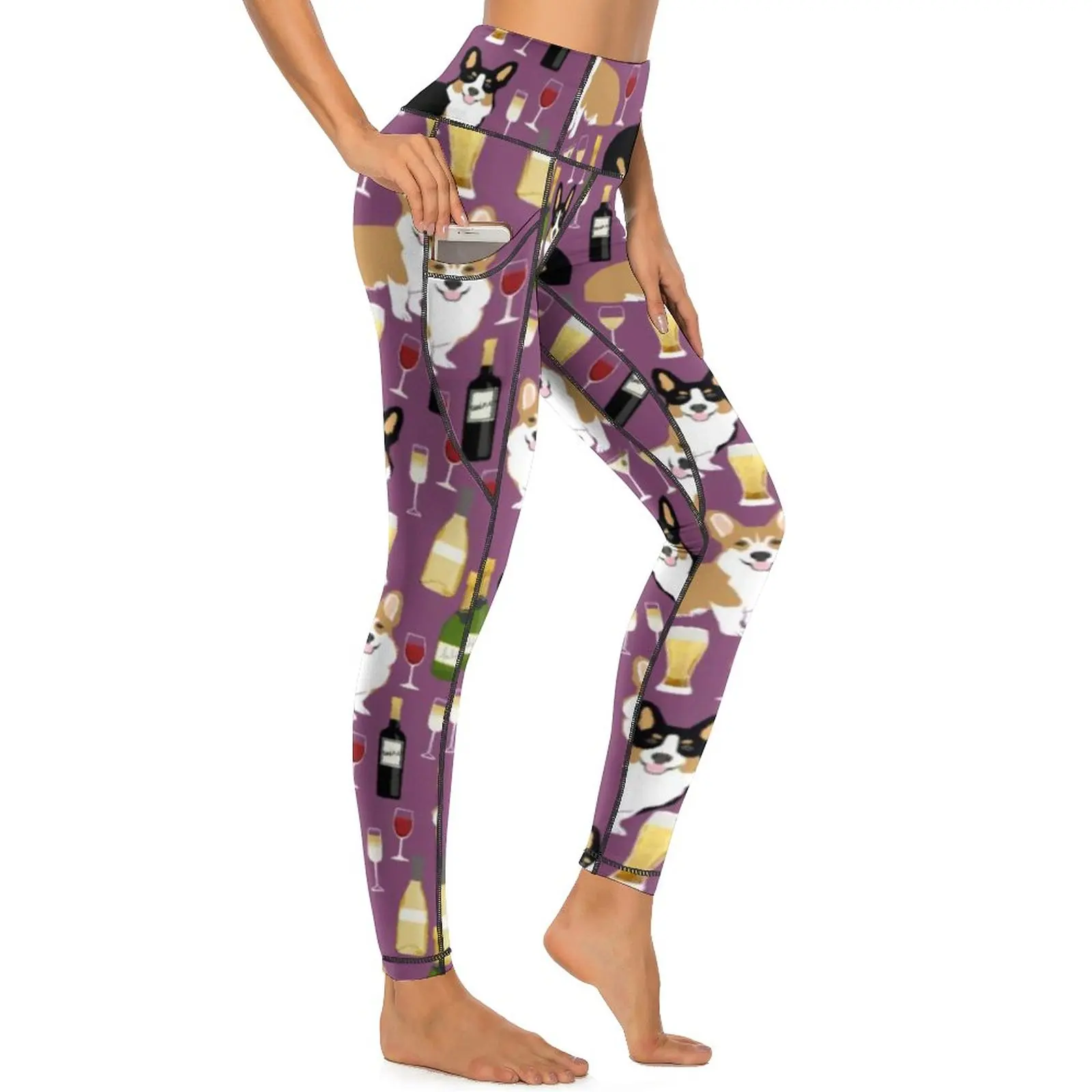 Wine Print Yoga Pants Sexy Corgi Dog Print Custom Leggings High Waist Fitness Gym Leggins Women Aesthetic Stretch Sports Tights
Wine Print Yoga Pants Sexy Corgi Dog Print Custom Leggings High Waist Fitness Gym Leggins Women Aesthetic Stretch Sports Tights