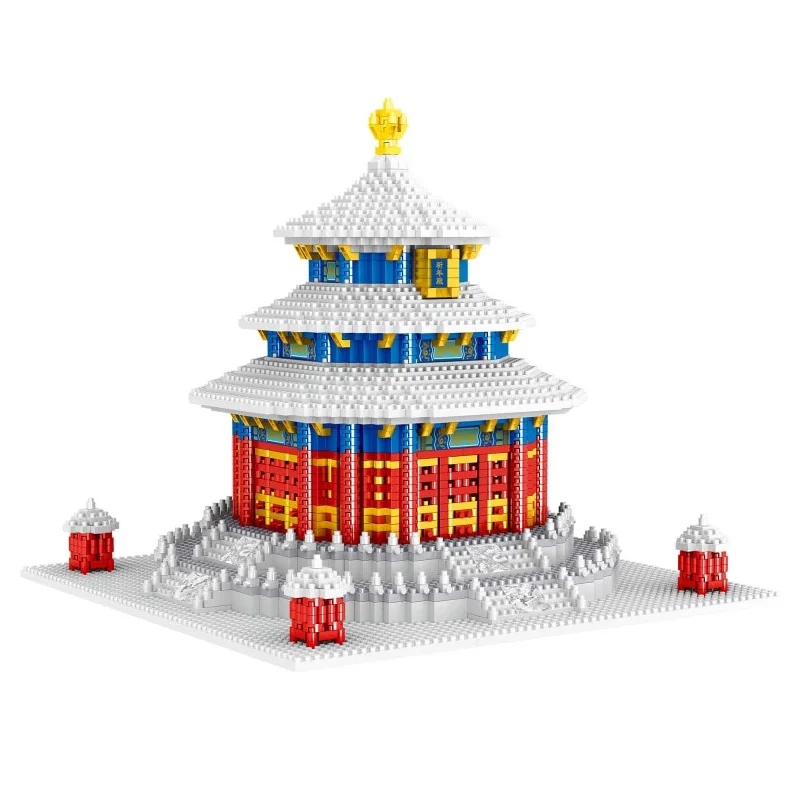 World Architecture Mini Building Blocks Ancient Temple of Heaven Snow Winter 3D City Model Diamond Bricks Toy for Children Gifts
World Architecture Mini Building Blocks Ancient Temple of Heaven Snow Winter 3D City Model Diamond Bricks Toy for Children Gifts