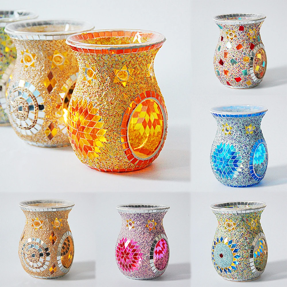 2022 New Ethnic Style Sunflower Mosaic Glass Aroma Diffuser Candle Holder Romantic Home Spa Club Essential Oil Lamp Decoration
2022 New Ethnic Style Sunflower Mosaic Glass Aroma Diffuser Candle Holder Romantic Home Spa Club Essential Oil Lamp Decoration
