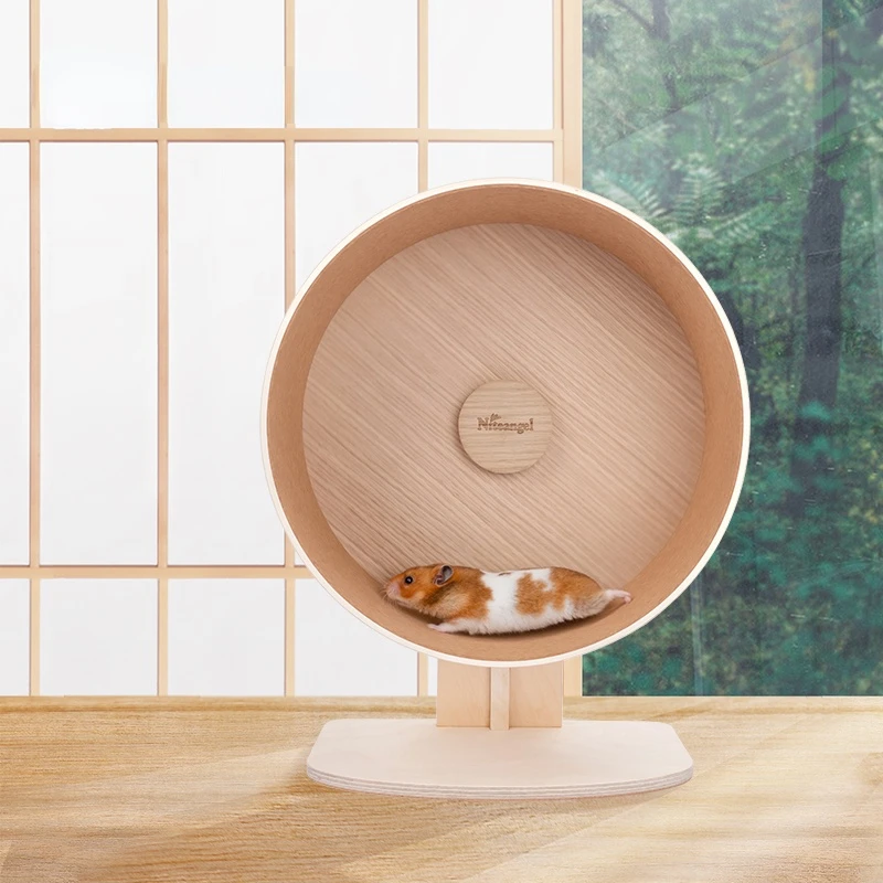 Wooden Running Hamster Djungarian Hamster Ultra-Quiet Wooden Running Wheel Oversized Cork Mat Running Wheel
Wooden Running Hamster Djungarian Hamster Ultra-Quiet Wooden Running Wheel Oversized Cork Mat Running Wheel