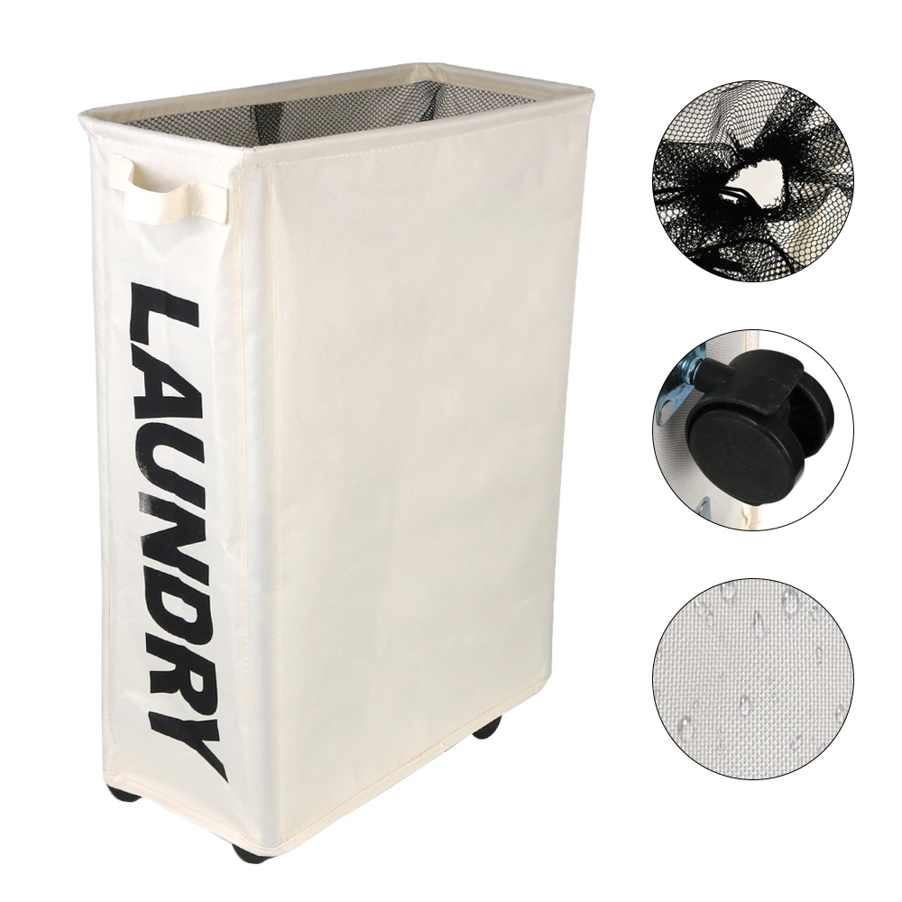 Home Storage Laundry Basket Laundry Bag Rolling Wheels Laundry Hamper Collapsible Toy Clothes Organizer Laundry Storage
Home Storage Laundry Basket Laundry Bag Rolling Wheels Laundry Hamper Collapsible Toy Clothes Organizer Laundry Storage