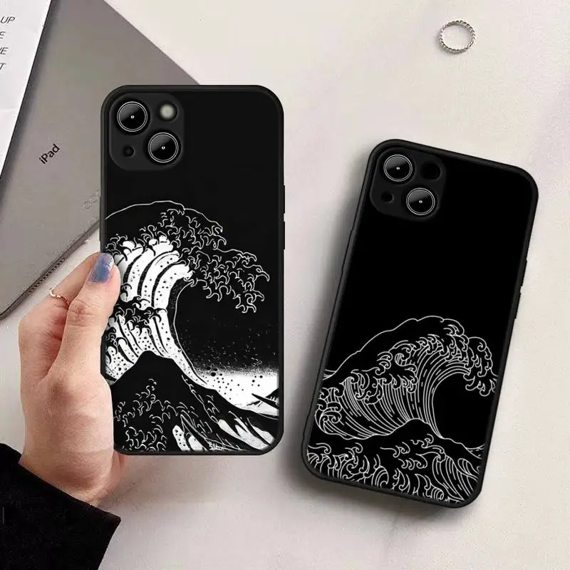 Black White Hokusai Great Wave Phone Case For iphone 13 12 11 Pro Max X XR XS Mini 7 8 6 plus 2020 se phone Full Coverage covers
Black White Hokusai Great Wave Phone Case For iphone 13 12 11 Pro Max X XR XS Mini 7 8 6 plus 2020 se phone Full Coverage covers
