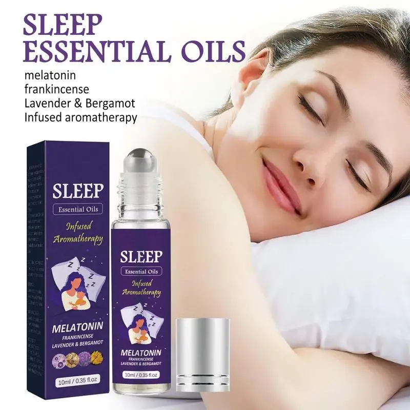

10ml Sleep Essential Oil Soothing Sleep Aid Spray Plant Essence Lavender And Bergamot Soothing Essential Oil Skin Care Oil