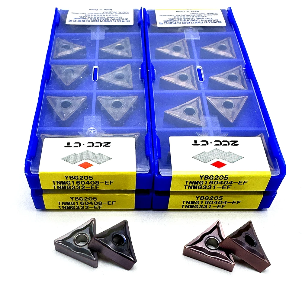 Zcc.ct Original External Turning Tool TNMG160404 TNMG160408-EF YBG205 Steel Processing CNC Carbide Insert Cutting Lathe Turning
Zcc.ct Original External Turning Tool TNMG160404 TNMG160408-EF YBG205 Steel Processing CNC Carbide Insert Cutting Lathe Turning