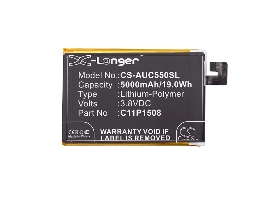 Высококачественный аккумулятор Cameron Sino C11P1508 для Asus Z010AD, Z010D, Z010DA, ZC550KL, ZenFone 5000, Zenfone Max,
Высококачественный аккумулятор Cameron Sino C11P1508 для Asus Z010AD, Z010D, Z010DA, ZC550KL, ZenFone 5000, Zenfone Max,