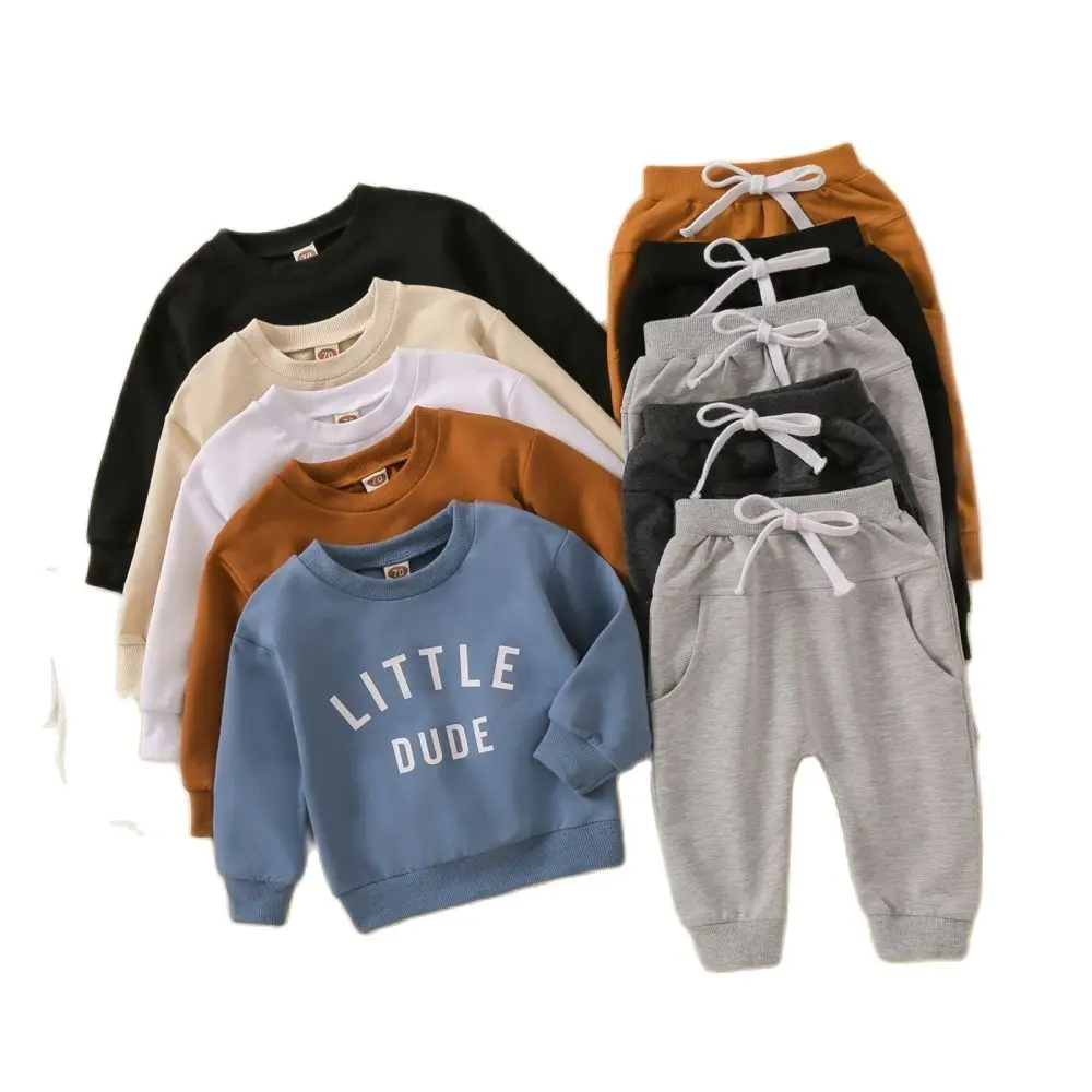2023 Baby Toddler Boys Fall Winter Outfits Little Dude Letter Printed Long Sleeve Sweatshirts Pants 2Pcs Clothes Set 0-3 Years
2023 Baby Toddler Boys Fall Winter Outfits Little Dude Letter Printed Long Sleeve Sweatshirts Pants 2Pcs Clothes Set 0-3 Years