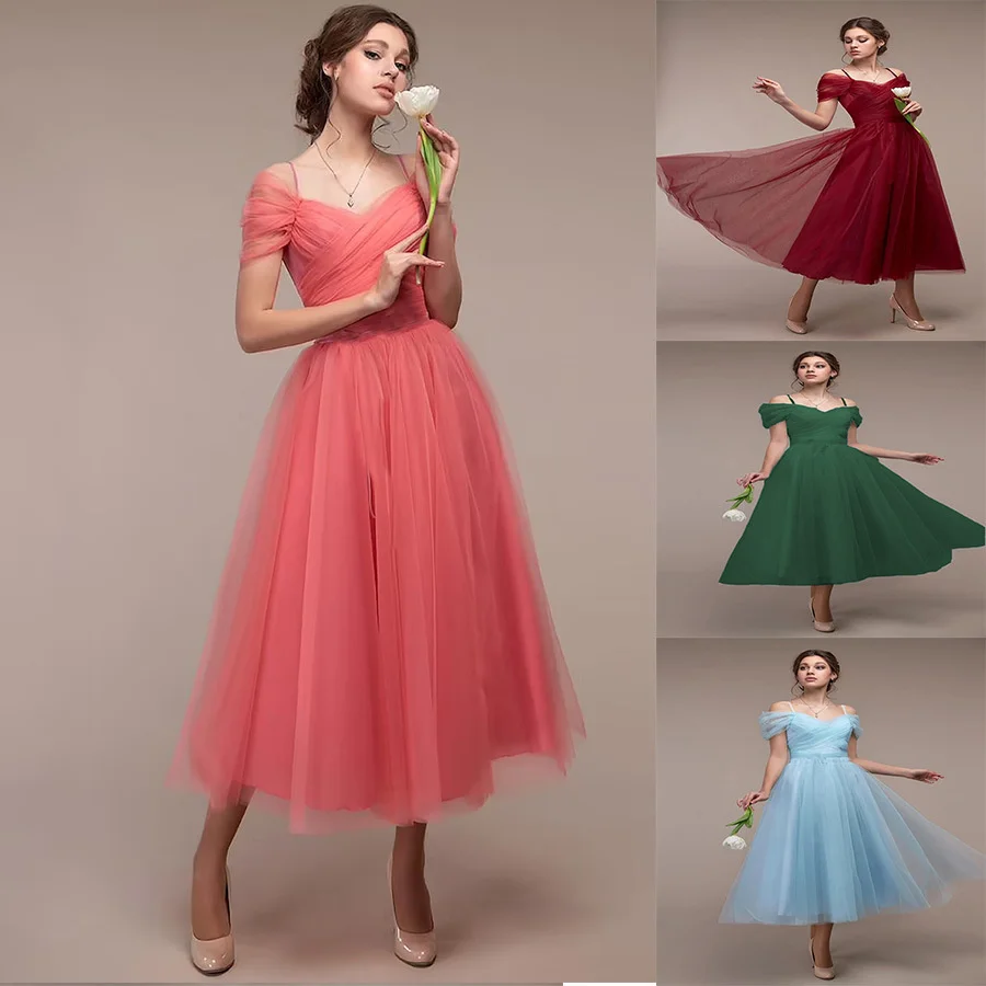 Spring Summer New Mesh Women's Dress Sexy One Line Neck Strap Wedding Bridesmaid Dress Long Dress Gown
Spring Summer New Mesh Women's Dress Sexy One Line Neck Strap Wedding Bridesmaid Dress Long Dress Gown