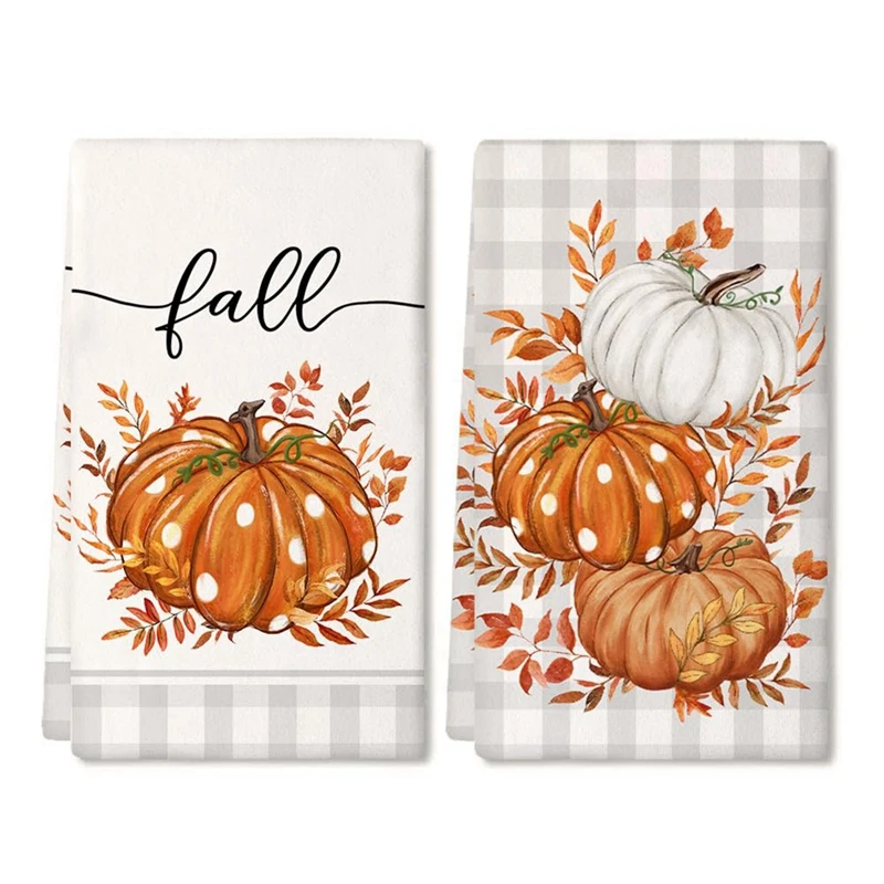 2PCS Fall Kitchen Towels Set Of 2 Autumn Dish Towels Drying Dishcloth Farmhouse Home Decor
2PCS Fall Kitchen Towels Set Of 2 Autumn Dish Towels Drying Dishcloth Farmhouse Home Decor