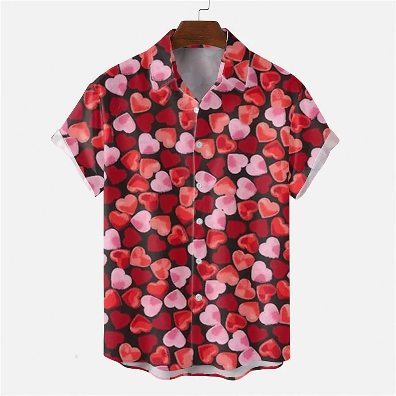 Men's Shirt Summer Hawaiian Shirt Heart Letter Graphic Prints Turndown Apricot Short Sleeves Button-Down Print Clothing Tropical
Men's Shirt Summer Hawaiian Shirt Heart Letter Graphic Prints Turndown Apricot Short Sleeves Button-Down Print Clothing Tropical