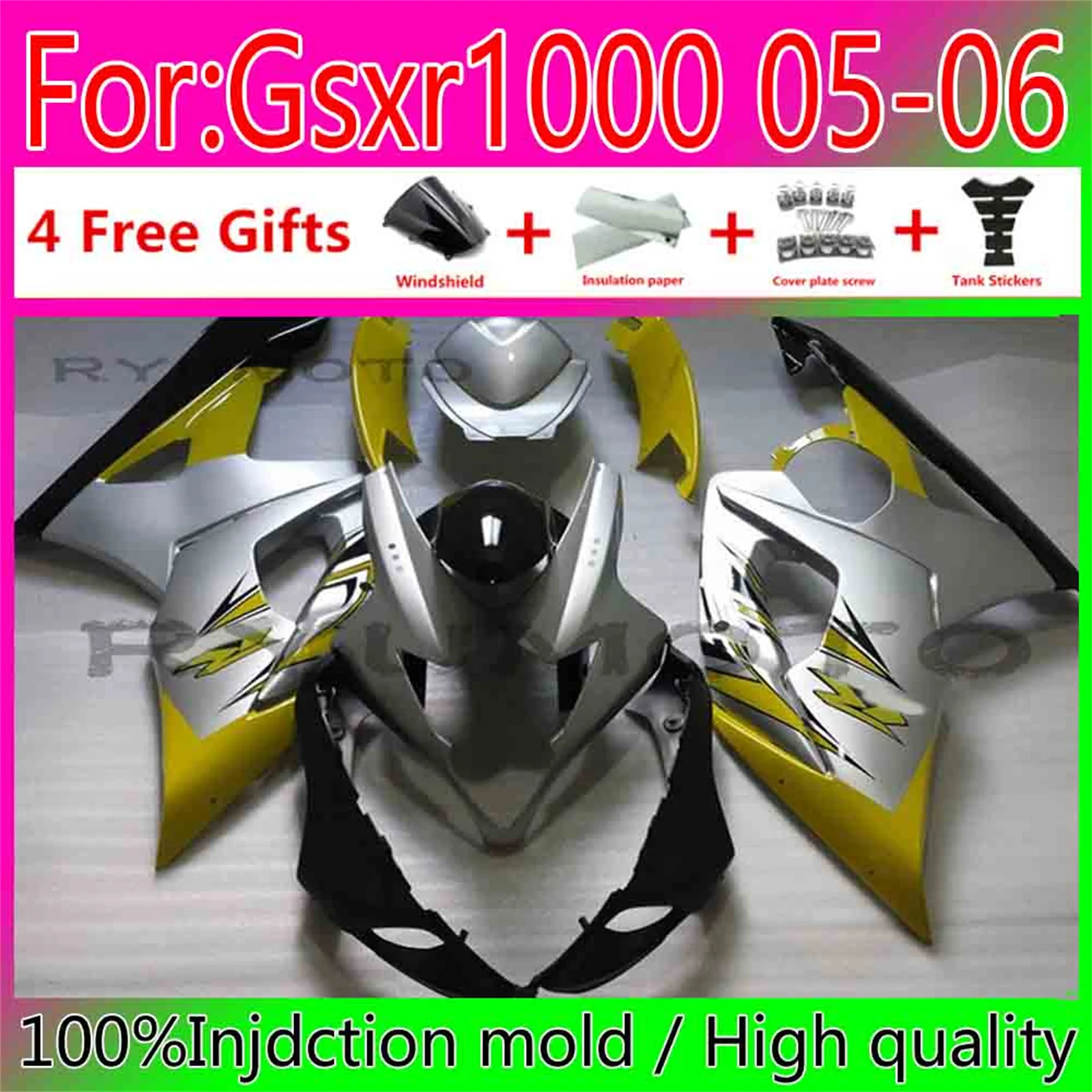 Motorcycles Bodywork ABS Fairing Kit For Suzuki GSXR1000 2005 2006 K5 GSXR 1000 05 Plastic Fairings
Motorcycles Bodywork ABS Fairing Kit For Suzuki GSXR1000 2005 2006 K5 GSXR 1000 05 Plastic Fairings