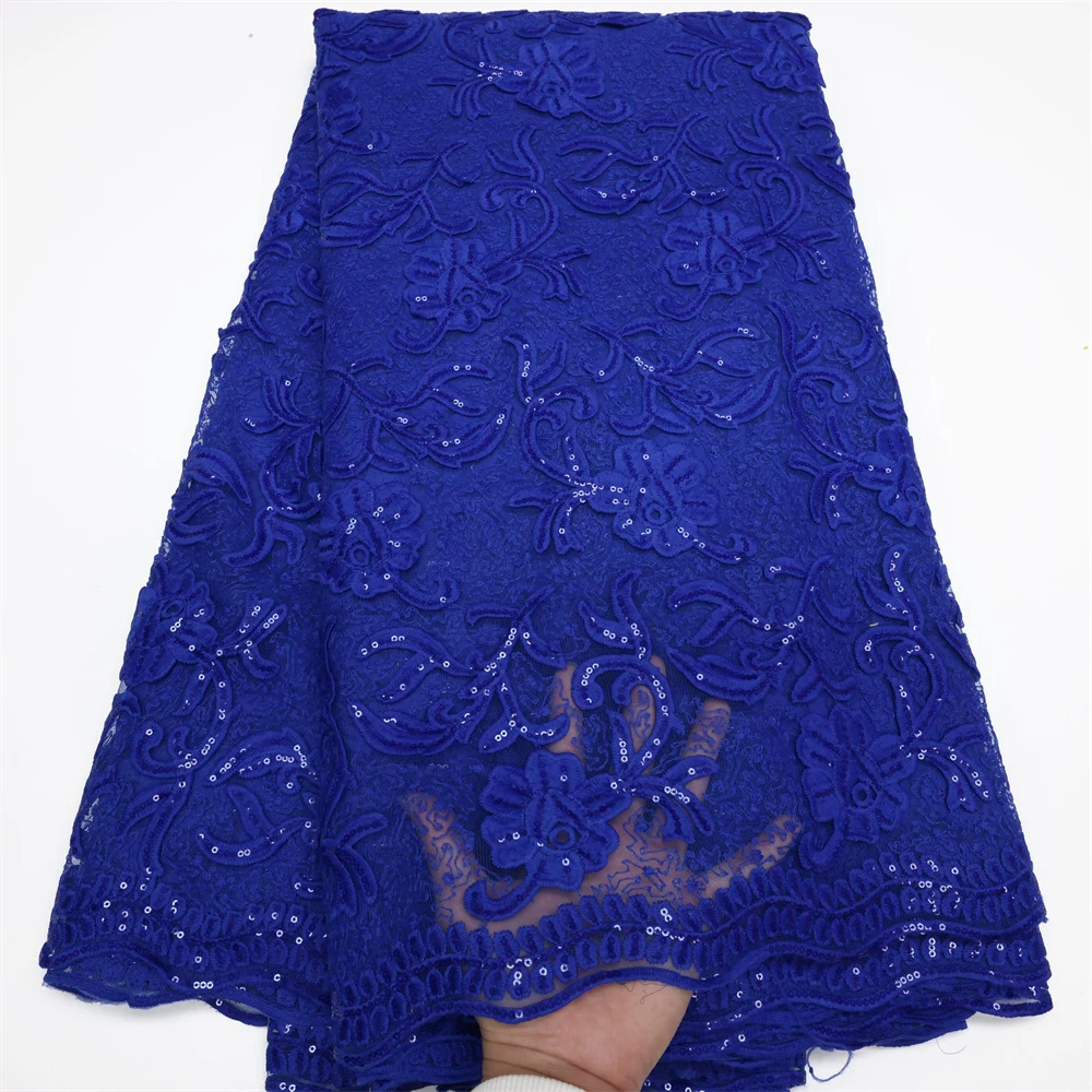 NI.AI Milk Silk Lace Fabric Embroidered African Lace Fabric High Quality French Sequins Tulle Lace Fabric For Party Dress LY509
NI.AI Milk Silk Lace Fabric Embroidered African Lace Fabric High Quality French Sequins Tulle Lace Fabric For Party Dress LY509