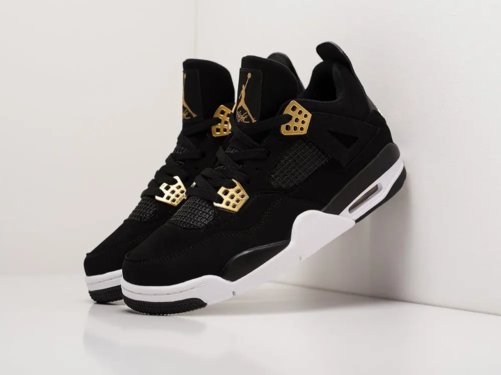 Кроссовки Nike Air Jordan 4 Retro Черный Демисезон Мужской | Обувь