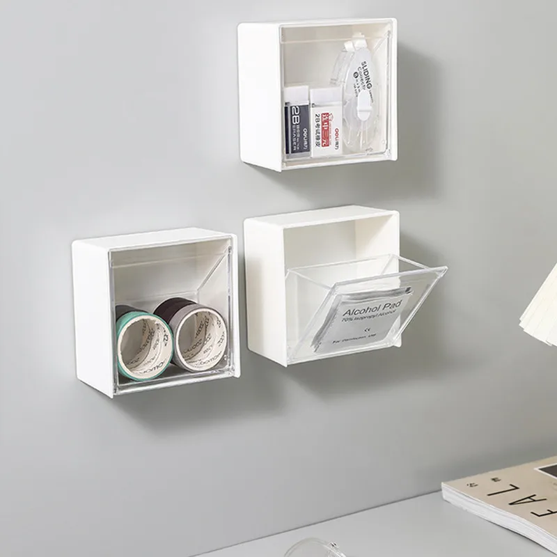 Wall-mounted Bathroom Organizer Cosmetic Cotton Hair Ring Powder Puff Holder Multifunctional Plastic Storage Box Tool
Wall-mounted Bathroom Organizer Cosmetic Cotton Hair Ring Powder Puff Holder Multifunctional Plastic Storage Box Tool