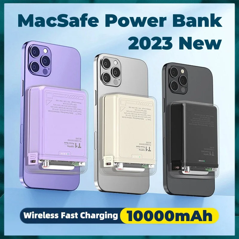 Новый прозрачный Внешний аккумулятор Macsafe, магнитное беспроводное быстрое зарядное устройство для iPhone 14 13 12 11, внешний аккумулятор Magsafe, вне...
Новый прозрачный Внешний аккумулятор Macsafe, магнитное беспроводное быстрое зарядное устройство для iPhone 14 13 12 11, внешний аккумулятор Magsafe, вне...