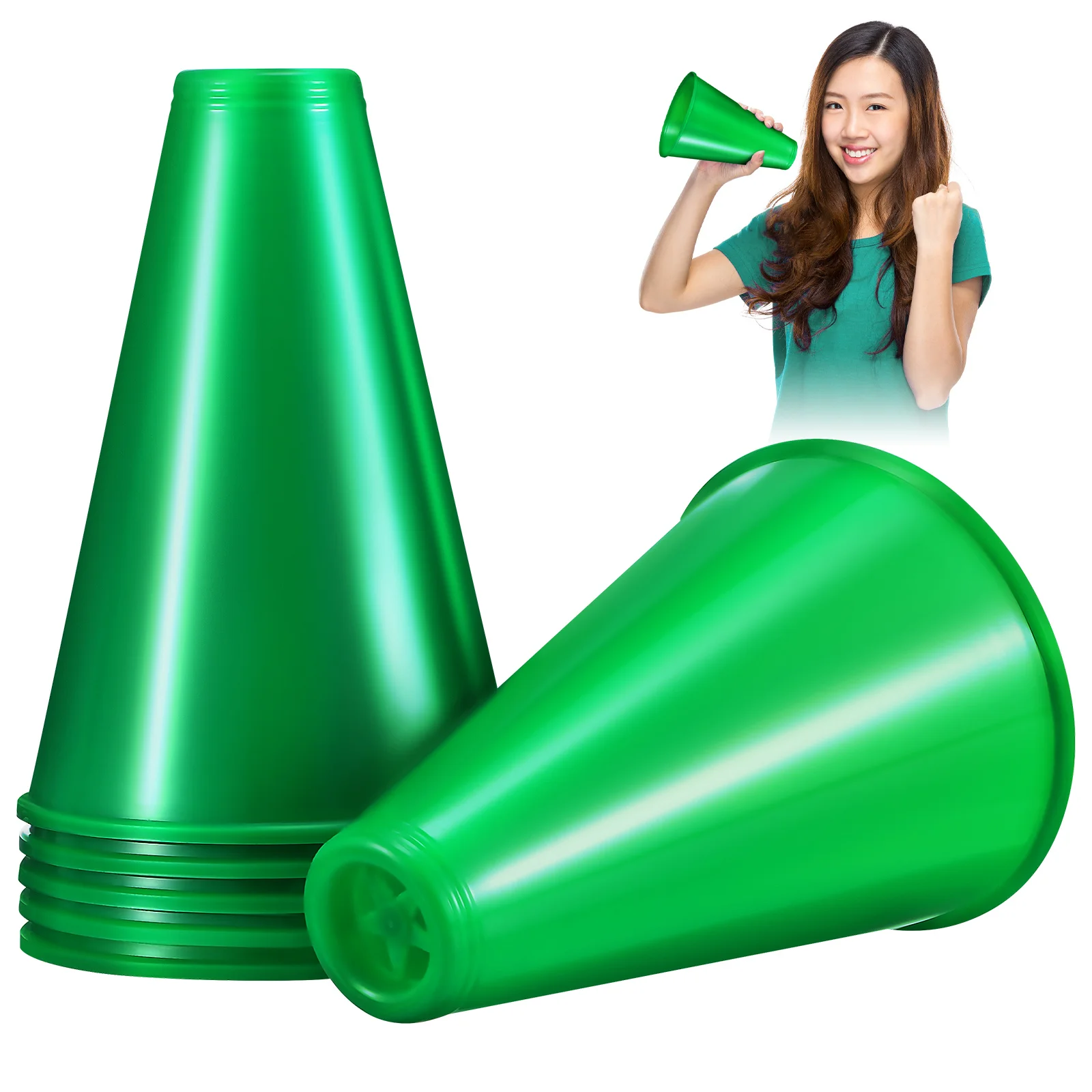 6 Pcs Megaphones Cheer Party Favors Decorations Game Noise Makers Large Plastic For Sporting Events
6 Pcs Megaphones Cheer Party Favors Decorations Game Noise Makers Large Plastic For Sporting Events