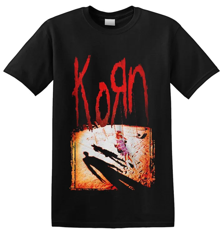 Футболка KORN-'Korn' высококачественные футболки из 100% хлопка с коротким рукавом
