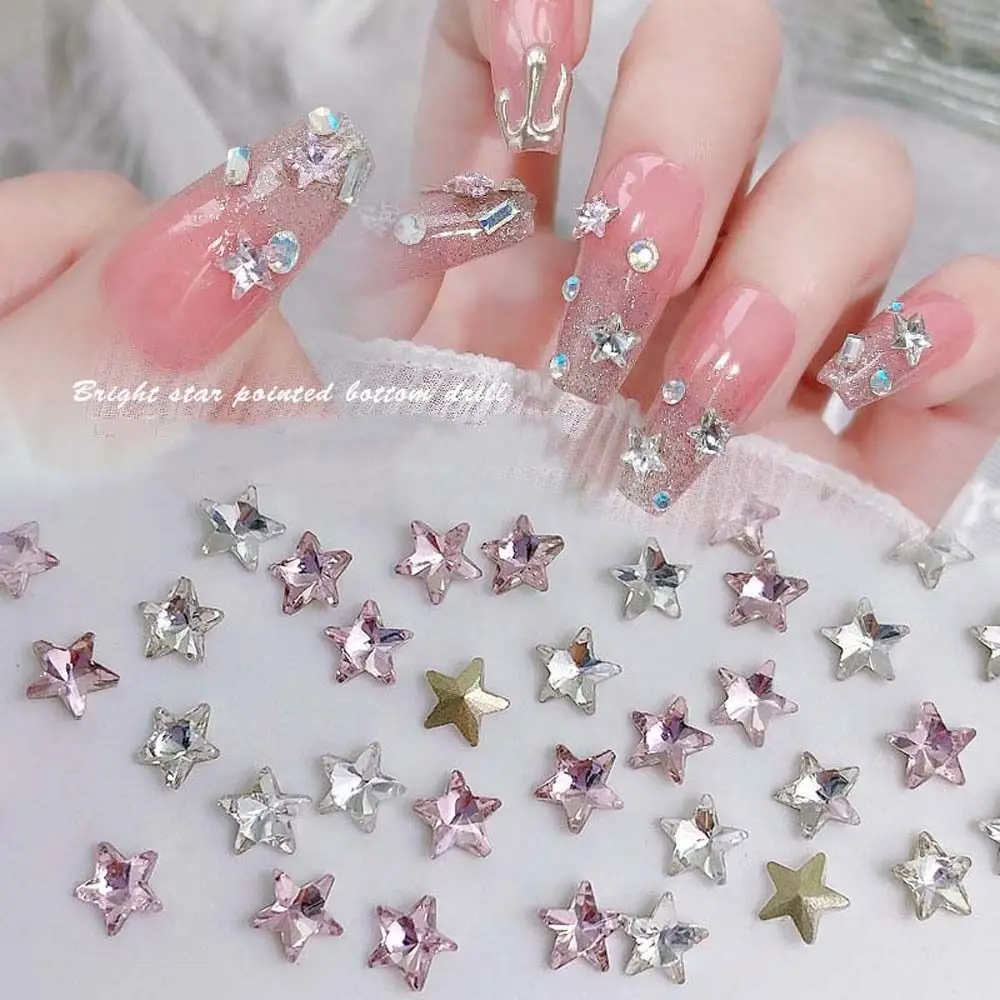 10pcs/Set Kawaii Transparent Star Nail Decoration Rhinoceros 3D Rhinestone Nail Accessories Pentagonal Nail Parts
10pcs/Set Kawaii Transparent Star Nail Decoration Rhinoceros 3D Rhinestone Nail Accessories Pentagonal Nail Parts