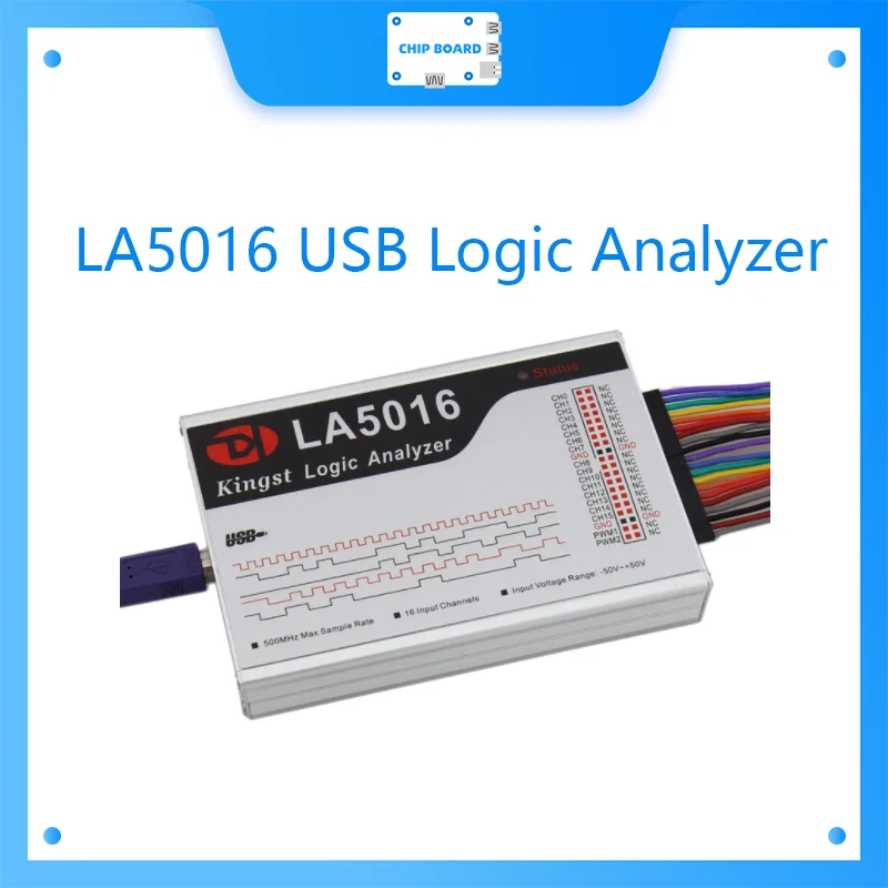 Kingst LA5016 USB логический анализатор 500M Максимальная скорость выборки, 16 каналов, 10B образцы, MCU, инструмент отладки FPGA, английское программное обеспечение
Kingst LA5016 USB логический анализатор 500M Максимальная скорость выборки, 16 каналов, 10B образцы, MCU, инструмент отладки FPGA, английское программное обеспечение