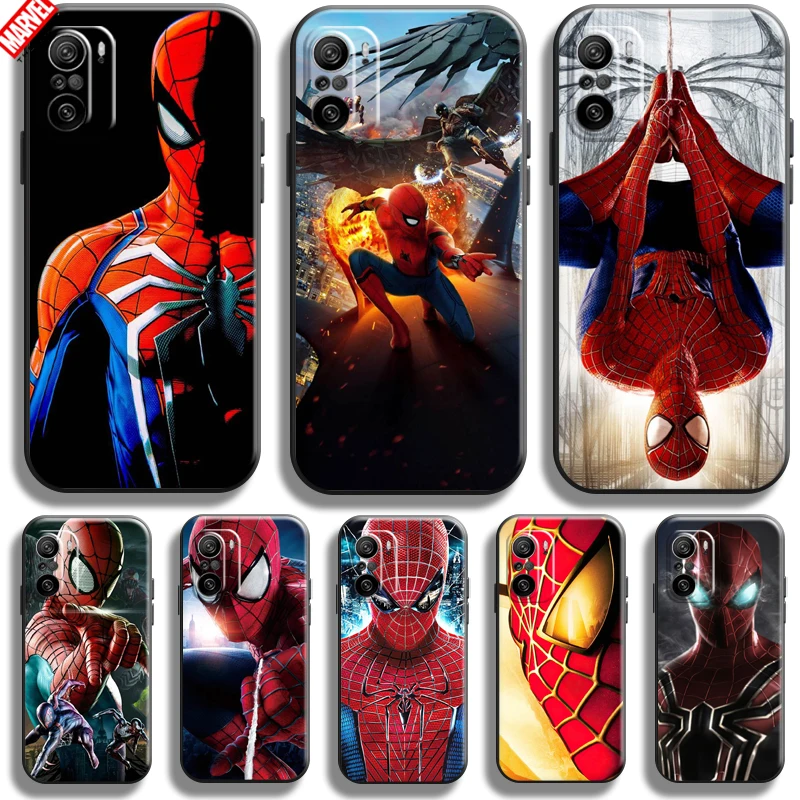 

Spiderman Marvel Avengers For Xiaomi Redmi K40 K40 Pro K40 Gaming Phone Case Soft Silicon Coque Cover Black Funda Comics Thor