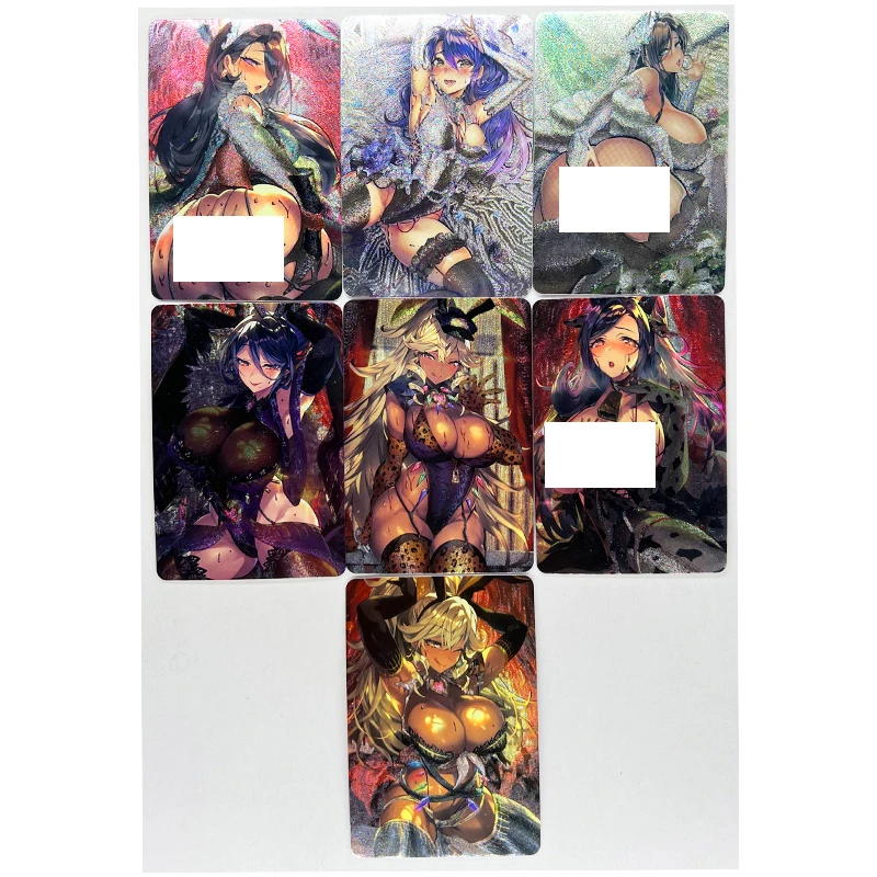 7pcs/set ACG Sexy Rough Flash Busty Black Silk Beautiful Girl Refraction Toys Hobbies Collectibles Game Collection Anime Cards
7pcs/set ACG Sexy Rough Flash Busty Black Silk Beautiful Girl Refraction Toys Hobbies Collectibles Game Collection Anime Cards