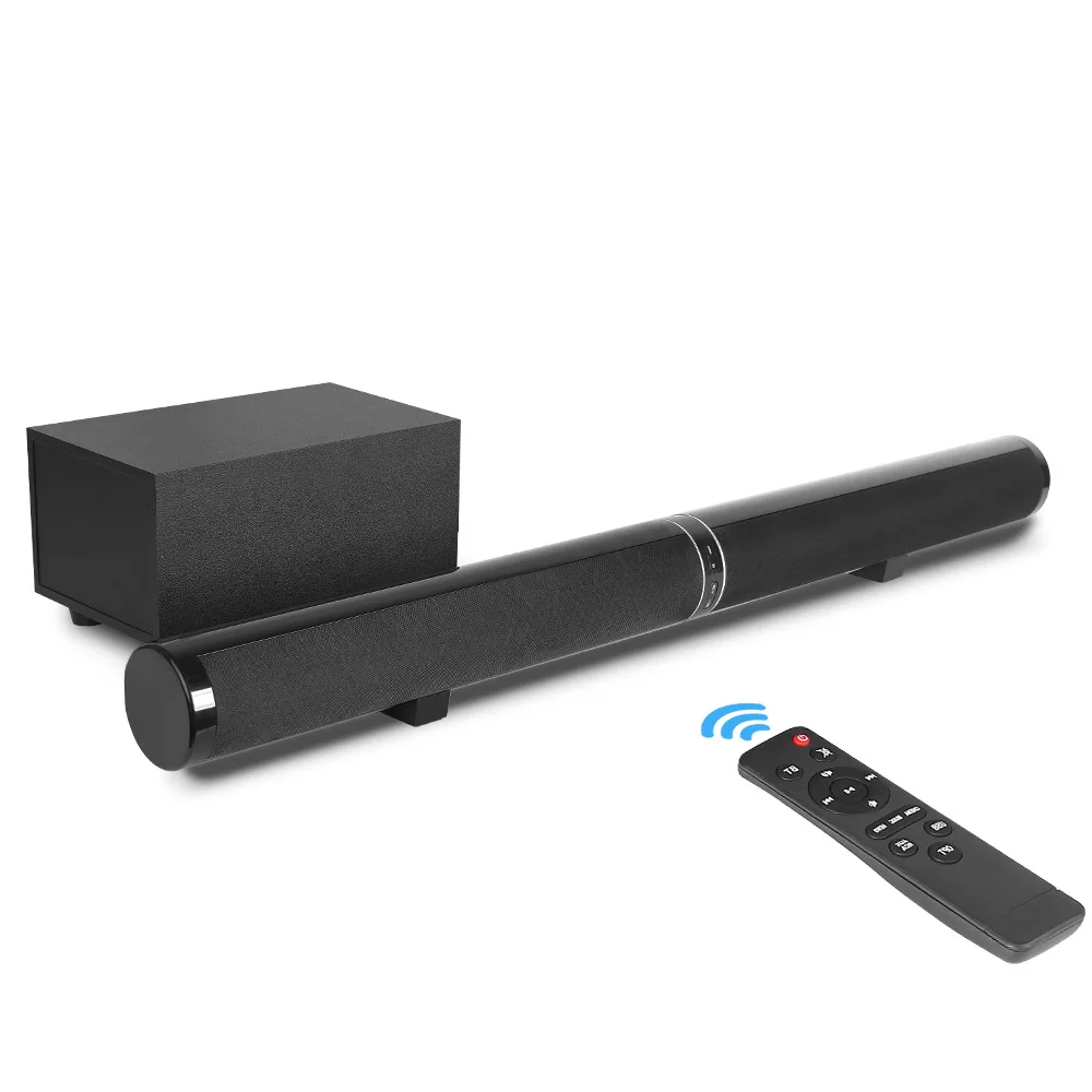 Blue tooth Soundbar 2020 New Home Theater TV Audio 5.1 Echo Wall Speaker 4 Inch Powerful Subwoofer Remote Control
Blue tooth Soundbar 2020 New Home Theater TV Audio 5.1 Echo Wall Speaker 4 Inch Powerful Subwoofer Remote Control