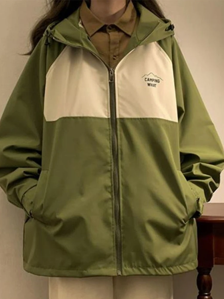 Куртка женская Techwear в стиле Харадзюку, винтажная уличная одежда оверсайз Y2k, уличная куртка, уличная японская ветровка на молнии с капюшоном
Куртка женская Techwear в стиле Харадзюку, винтажная уличная одежда оверсайз Y2k, уличная куртка, уличная японская ветровка на молнии с капюшоном