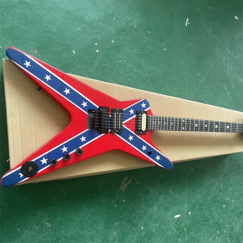 In stock Custom Electric Guitar, DimebagDarrell RebelFlag, Red Guitar guitars guitarra
In stock Custom Electric Guitar, DimebagDarrell RebelFlag, Red Guitar guitars guitarra