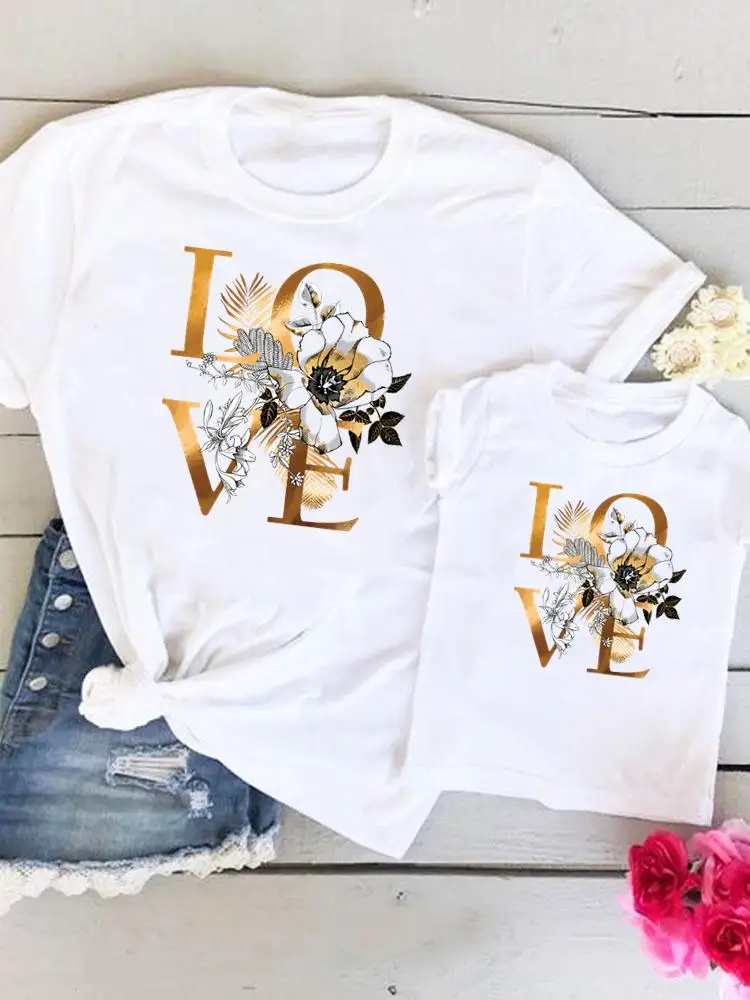 Family Matching Outfits Flower Floral Letter Women Love Kid Child Summer Mom Mama Mother Tshirt Tee T-shirt Clothes Clothing
Family Matching Outfits Flower Floral Letter Women Love Kid Child Summer Mom Mama Mother Tshirt Tee T-shirt Clothes Clothing