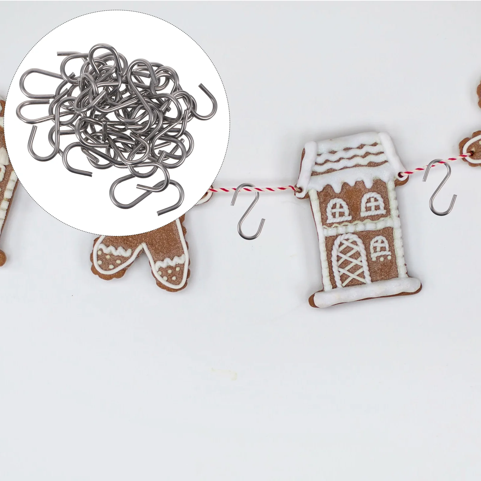 30 Pcs Spoon Hook Heavy Duty Hooks Shaped Chain Stainless Steel Metal Hanging S-shaped Wire
30 Pcs Spoon Hook Heavy Duty Hooks Shaped Chain Stainless Steel Metal Hanging S-shaped Wire