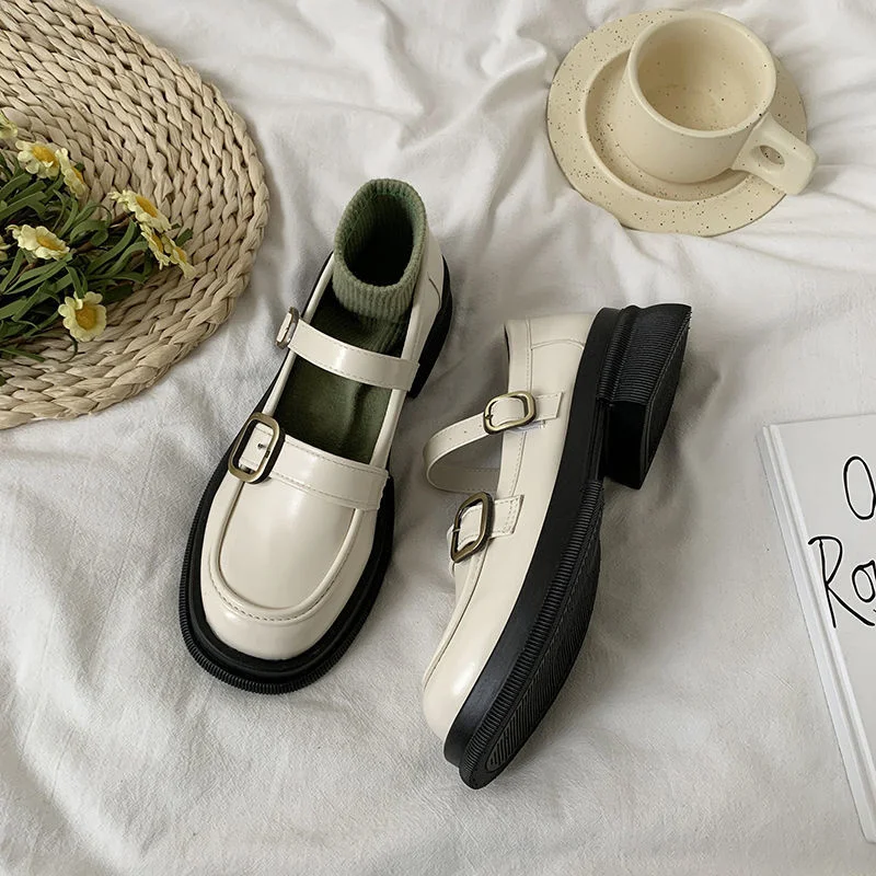 Women's Shoes 2022 Spring And Autumn New Girls' Leather Casual Shoes Comfortable Inner Thick Soled Shoes
Women's Shoes 2022 Spring And Autumn New Girls' Leather Casual Shoes Comfortable Inner Thick Soled Shoes