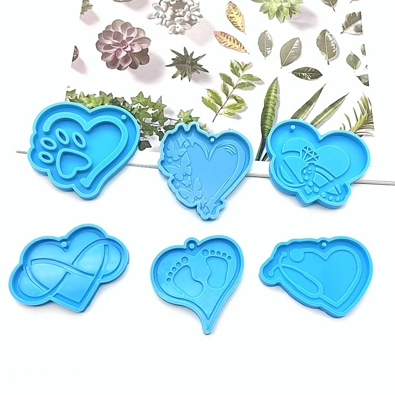 DIY Keychain Pendant Silicone Mold Crystal Epoxy Resin Casting Mould Keychain Pendants Jewelry Making Mold Accessories 124A
DIY Keychain Pendant Silicone Mold Crystal Epoxy Resin Casting Mould Keychain Pendants Jewelry Making Mold Accessories 124A