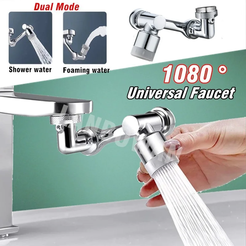 Universal 1080° Rotation Extender Faucet Aerator Plastic Tap Splash Filter Kitchen Washbasin Faucets Bubbler Nozzle Robotic Arm 
Universal 1080° Rotation Extender Faucet Aerator Plastic Tap Splash Filter Kitchen Washbasin Faucets Bubbler Nozzle Robotic Arm