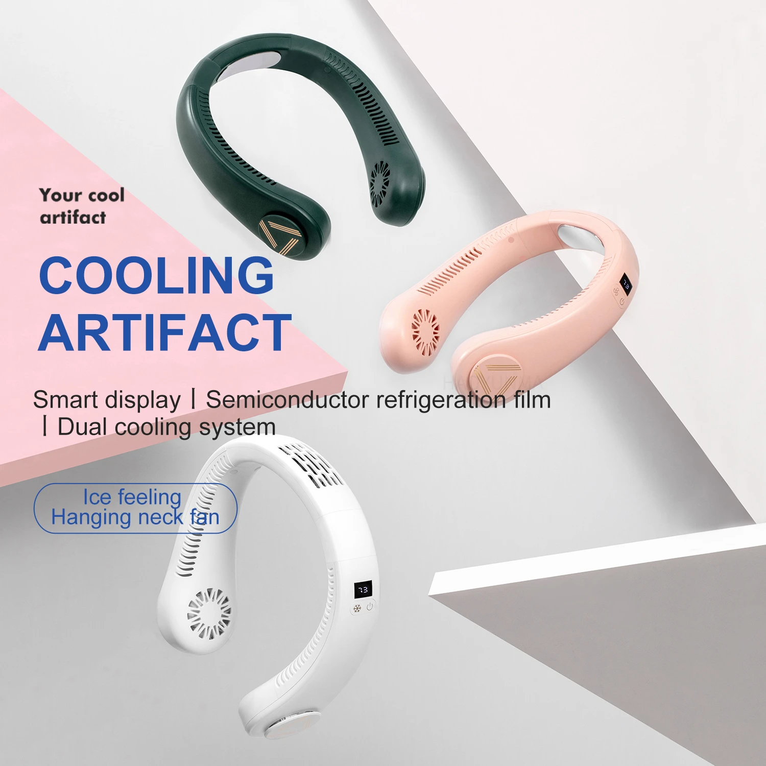 Portable Neck Fan Blade Less Electric Rechargeable Suspended Neck Fan Neck Bracket Design 3-speed Outdoor Sports Cooling Fan
Portable Neck Fan Blade Less Electric Rechargeable Suspended Neck Fan Neck Bracket Design 3-speed Outdoor Sports Cooling Fan
