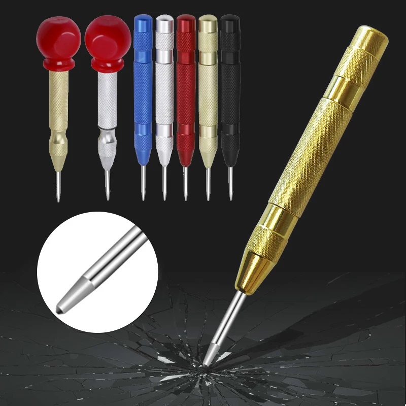 Automatic Center Punch Spring Loaded Locator Woodworking Metal Drill Adjustable Kerner Center Pin Press Dent Marker Hand Tools
Automatic Center Punch Spring Loaded Locator Woodworking Metal Drill Adjustable Kerner Center Pin Press Dent Marker Hand Tools