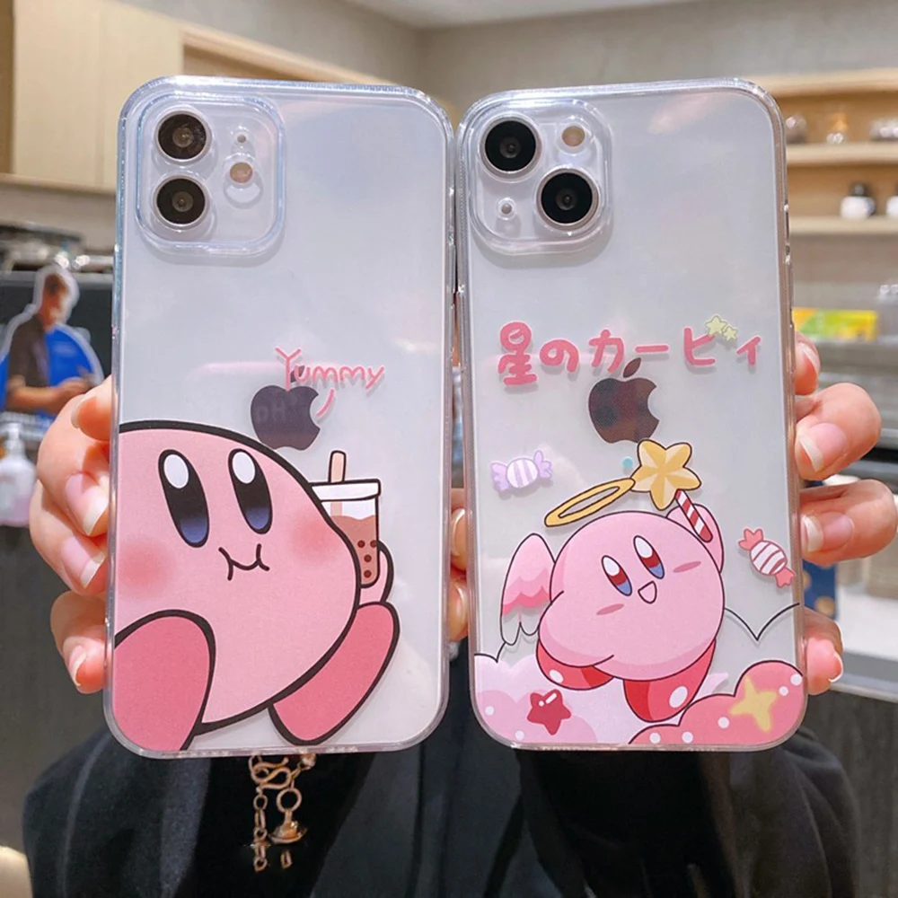 PINK Kirby Phone Case for IPhone 14 13 12 11 Pro Max Mini Transparent for Apple Phone Soft Brand Silicone Cover 2022 For Girls
PINK Kirby Phone Case for IPhone 14 13 12 11 Pro Max Mini Transparent for Apple Phone Soft Brand Silicone Cover 2022 For Girls