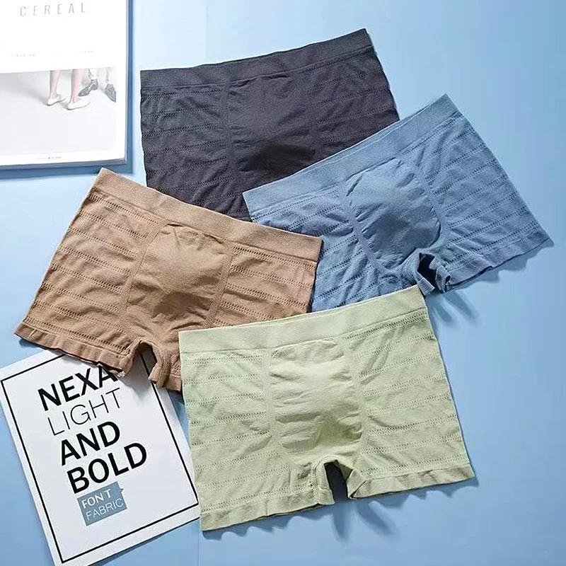 4Pcs Soft Solid Panties Men Underwear Elasticity Boxers Short Sweat Absorption Mid-waist Breathable Thin Comfortable Gift Box
4Pcs Soft Solid Panties Men Underwear Elasticity Boxers Short Sweat Absorption Mid-waist Breathable Thin Comfortable Gift Box