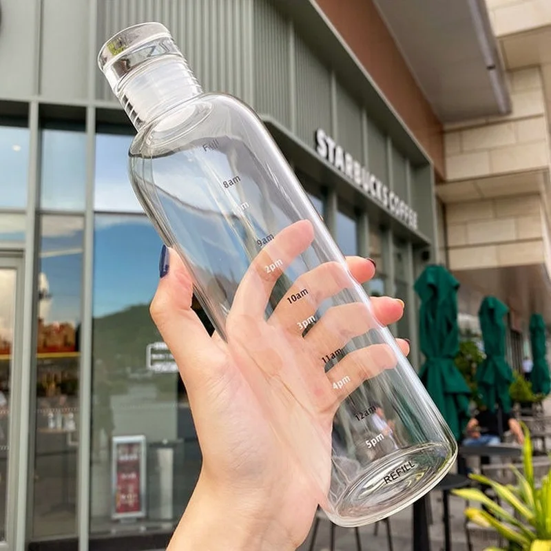 PC Plastic Water Bottle with Time Marker Creative Large Capacity Leakproof Drink Bottle Drop-resistant Sport Water Bottles
PC Plastic Water Bottle with Time Marker Creative Large Capacity Leakproof Drink Bottle Drop-resistant Sport Water Bottles