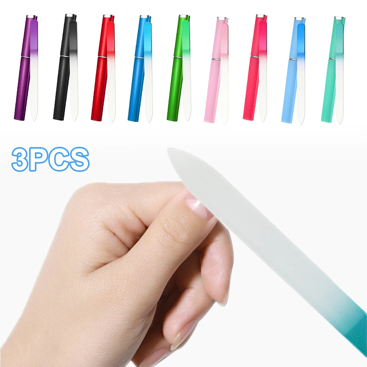 3Pcs Crystal Glass Nail File 15 CM Glass Fingernail File Manicure Tool Double-Sided Etched Gentle Nail Care
3Pcs Crystal Glass Nail File 15 CM Glass Fingernail File Manicure Tool Double-Sided Etched Gentle Nail Care