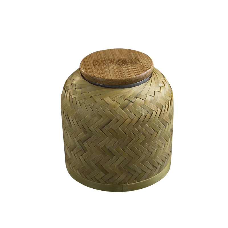 New Arrival Handmade Bamboo Tea Cans Glass Sealed Can Small Portable Storage Household Storage Tea Caddy Pack Mini Japanese Tank
New Arrival Handmade Bamboo Tea Cans Glass Sealed Can Small Portable Storage Household Storage Tea Caddy Pack Mini Japanese Tank