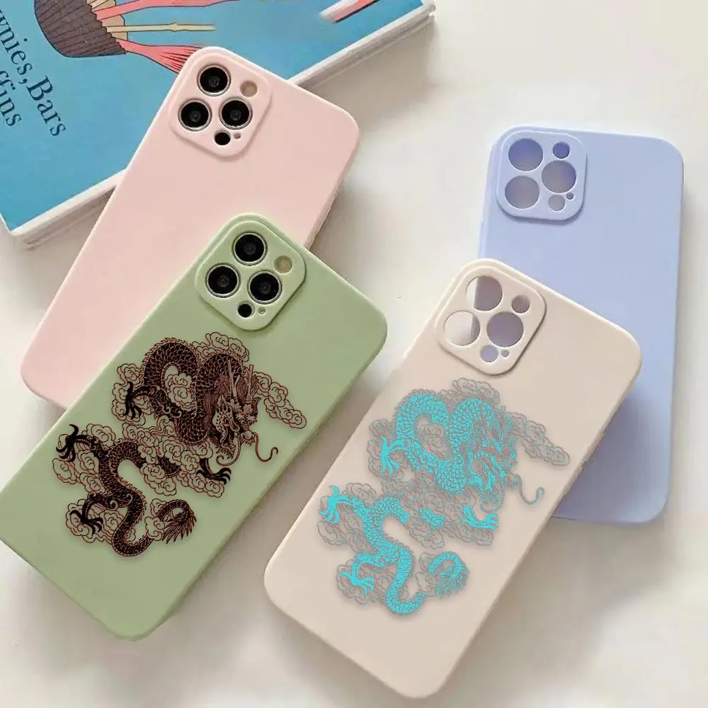 Colorful Dragon Paint Colorful Liquid Silicone Case For iPhone Apple 13 11 12 Mini 14 XS 7 8 Pro Plus SE Max 2022 Coques Cases
Colorful Dragon Paint Colorful Liquid Silicone Case For iPhone Apple 13 11 12 Mini 14 XS 7 8 Pro Plus SE Max 2022 Coques Cases