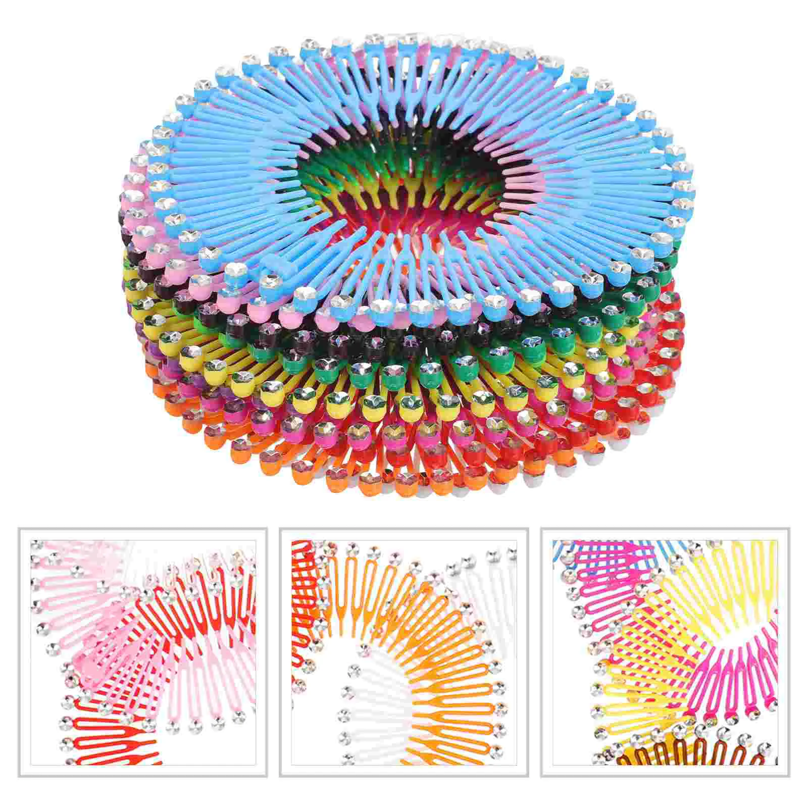 13 Pcs Elastic Hair Bands Rice Noodle Comb Hairband Stretch Circle Accessories Plastic
13 Pcs Elastic Hair Bands Rice Noodle Comb Hairband Stretch Circle Accessories Plastic