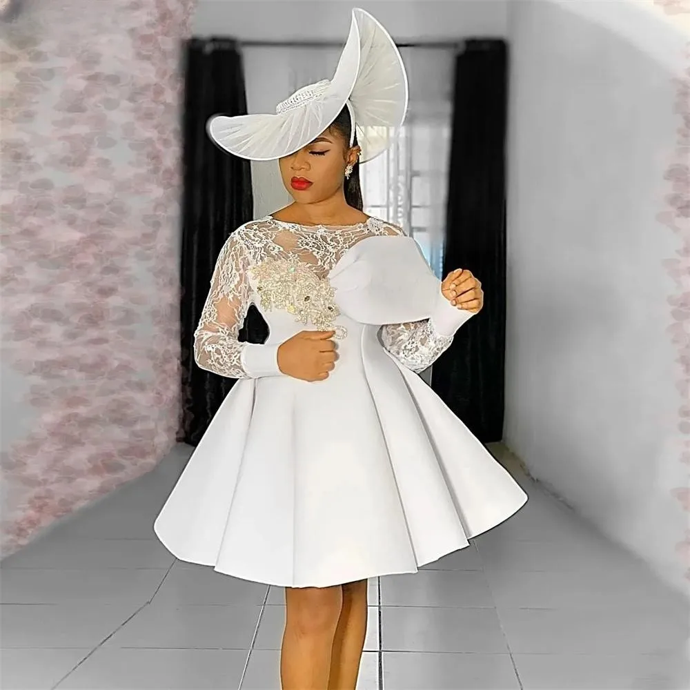 Cocktail Dresses For Women Long Sleeve Lace Applique Beaded Summer Formal Party Prom Dresses Puffy Short Dress Short Prom Dress
Cocktail Dresses For Women Long Sleeve Lace Applique Beaded Summer Formal Party Prom Dresses Puffy Short Dress Short Prom Dress