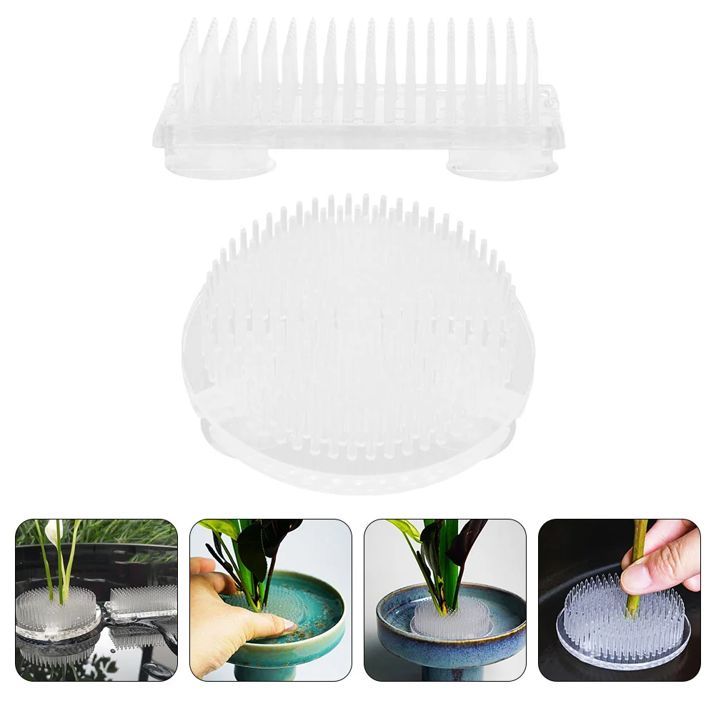 2 Pcs Jianshan Flower Arranger Clear Stand Accessories Arrangers Frog Pin Holders Plastic
2 Pcs Jianshan Flower Arranger Clear Stand Accessories Arrangers Frog Pin Holders Plastic