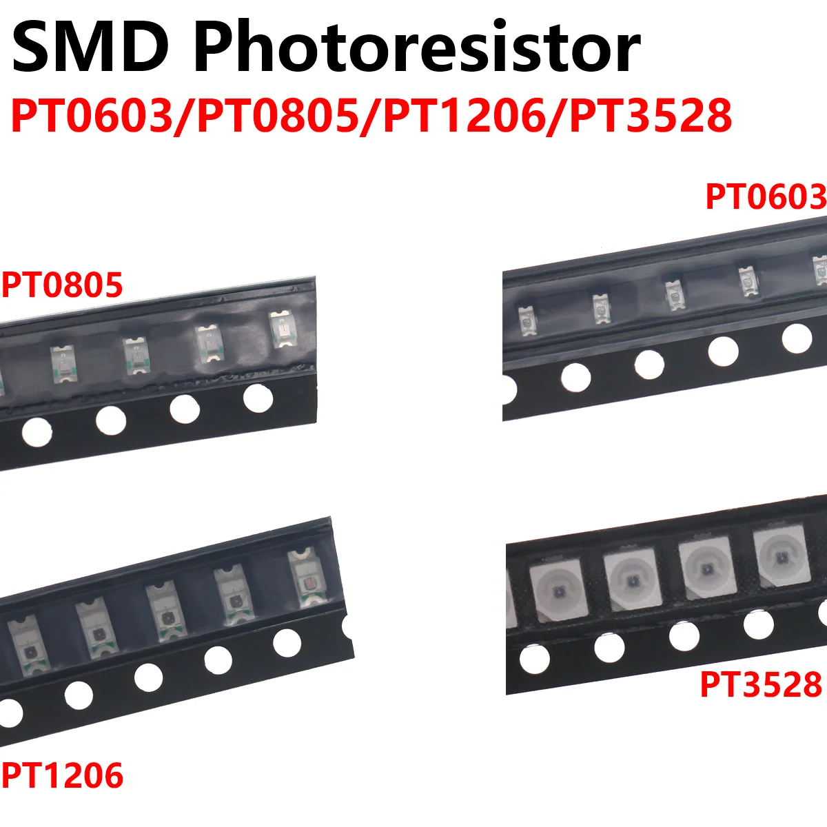 

100pcs SMD photoresist PT0603 PT0805 PT1206 PT3528 sensor environment-friendly triode