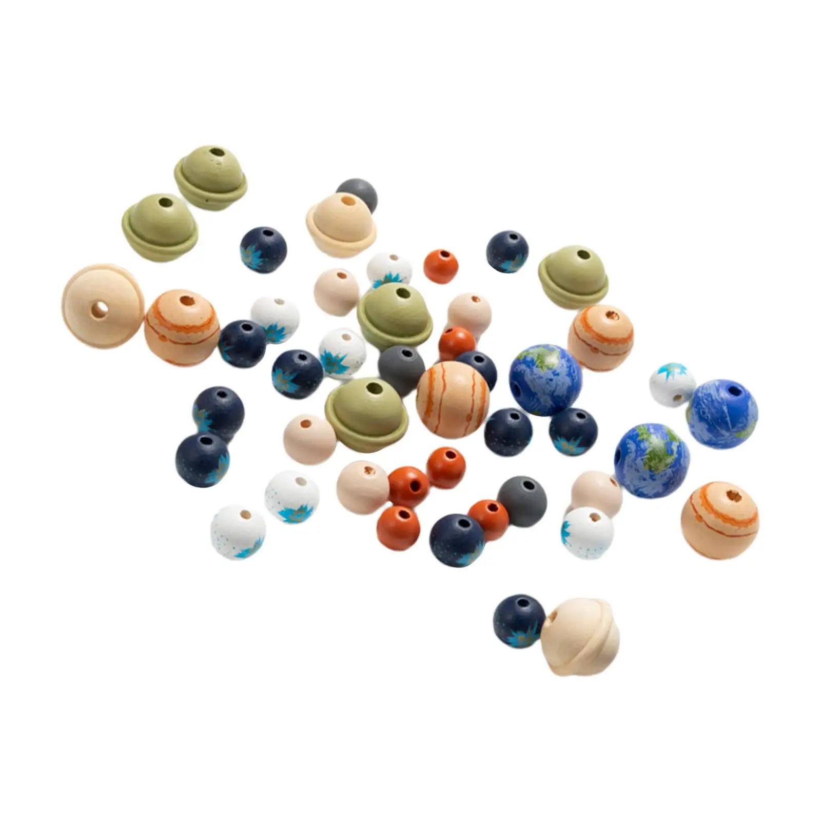 30 шт., разноцветные Круглые деревянные бусины
30 шт., разноцветные Круглые деревянные бусины