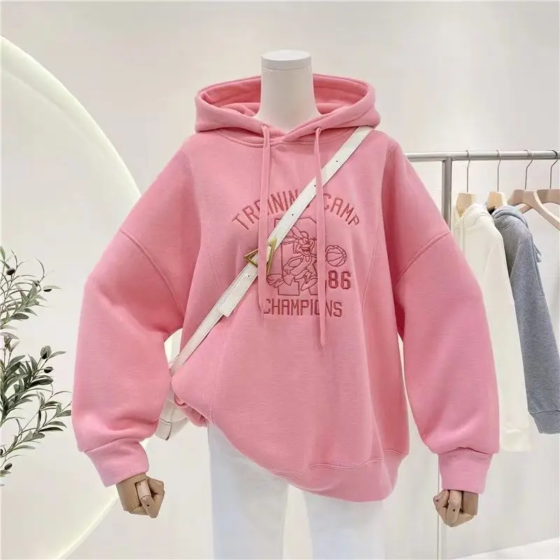 Хлопковый свитер с капюшоном с вышивкой в виде кролика женский зимний бархатный утепленный студенческий Свободный Топ большого размера с д...
Хлопковый свитер с капюшоном с вышивкой в виде кролика женский зимний бархатный утепленный студенческий Свободный Топ большого размера с д...