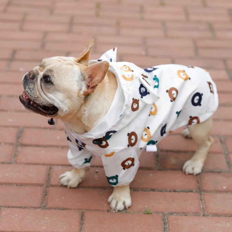 Pet Clothes Summer Outdoor Cartoon Pattern Dog Raincoat Waterproof French Bulldog Corgiolden Retriever Thin Section Dog Clothes
Pet Clothes Summer Outdoor Cartoon Pattern Dog Raincoat Waterproof French Bulldog Corgiolden Retriever Thin Section Dog Clothes
