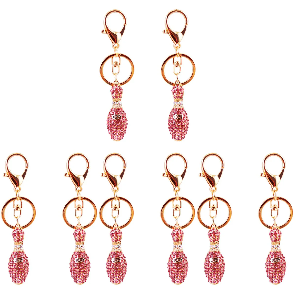 8 pcs Bowling Keychain Rhinestone Bowling Keychain Backpack Bag Purse Handbag Hanging Pendant
8 pcs Bowling Keychain Rhinestone Bowling Keychain Backpack Bag Purse Handbag Hanging Pendant