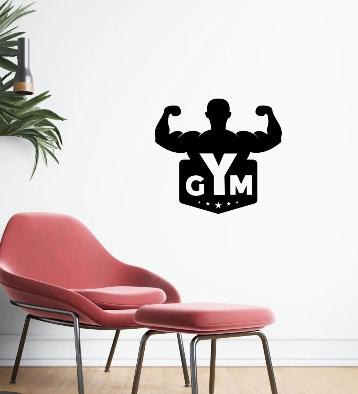 BK Home GYM Design Wall Sticker-22