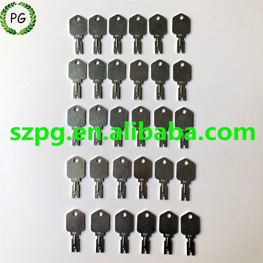 

30PCS 166 Forklift key for Pollak Clark Yale Hyster For Komatsu Mustang Gradall Gehl for Daewoo Doosan A214062 5133504